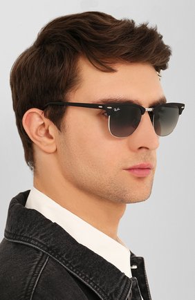 Женские серые солнцезащитные очки Ray-Ban, арт. 3716-911871 купить в ЦУМ | Фото №3 Солнцезащитные очки Ray-Ban серые | Фото №3