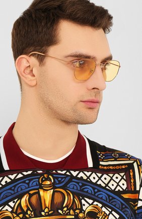 Женские солнцезащитные очки RAY-BAN желтого цвета по цене 12900 руб., арт. 3548N-91310Z | Фото 3 Женские солнцезащитные очки RAY-BAN желтого цвета, арт. 3548N-91310Z | Фото 3