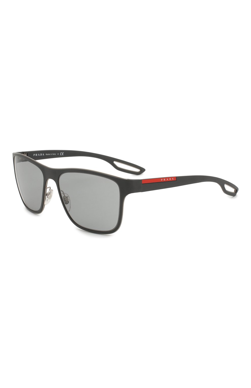 Мужские солнцезащитные очки prada linea rossa PRADA черного цвета, арт. 56QS-TIG3C2 | Фото 1