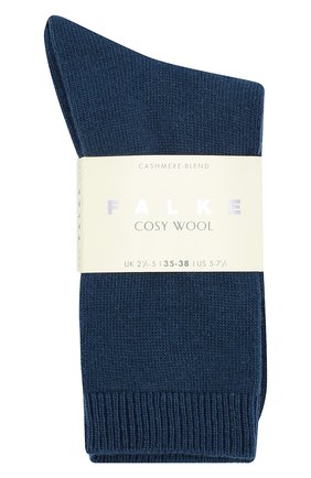 Женские вязаные носки cosy wool FALKE синего цвета по цене 1830 руб., арт. 47548_18_ | Фото 2 Женские вязаные носки cosy wool FALKE синего цвета, арт. 47548_18_ | Фото 2