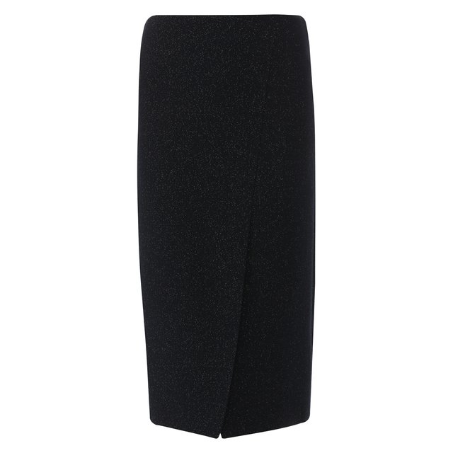 Шерстяная юбка с высоким разрезом Giorgio Armani