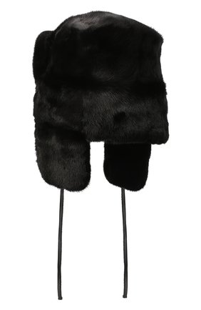 Мужская норковая шапка-ушанка FURLAND черного цвета по цене 74220 руб., арт. 0115800110150300146 | Фото 2 Мужская норковая шапка-ушанка FURLAND черного цвета, арт. 0115800110150300146 | Фото 2 (Материал: Натуральный мех)