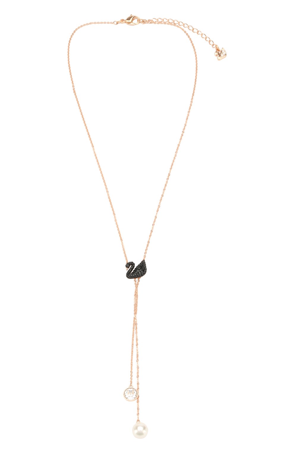 Женское ожерелье iconic swan double y SWAROVSKI золотого цвета, арт. 5351806 | Фото 1
