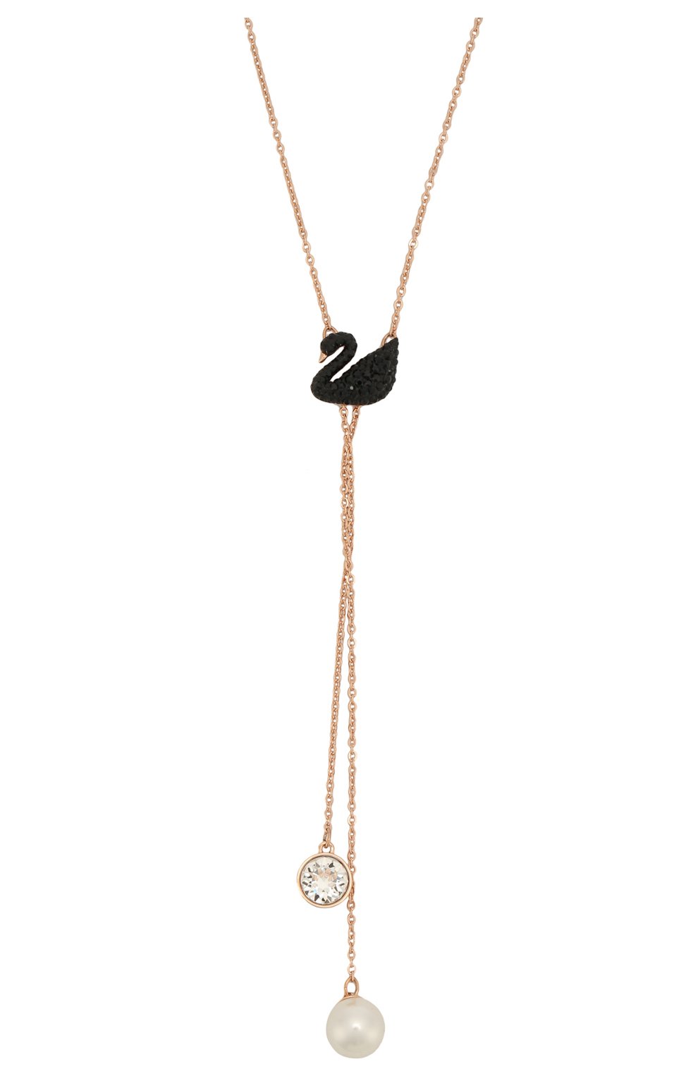 Женское ожерелье iconic swan double y SWAROVSKI золотого цвета по цене 8980 руб., арт. 5351806 | Фото 2 Женское ожерелье iconic swan double y SWAROVSKI золотого цвета, арт. 5351806 | Фото 2