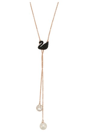 Женское ожерелье iconic swan double y SWAROVSKI золотого цвета по цене 8980 руб., арт. 5351806 | Фото 2 Женское ожерелье iconic swan double y SWAROVSKI золотого цвета, арт. 5351806 | Фото 2