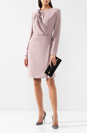 Женское платье из смеси вискозы и шелка GIORGIO ARMANI розового цвета по цене 192500 руб., арт. 8WHVA005/T008A | Фото 2 Женское платье из смеси вискозы и шелка GIORGIO ARMANI розового цвета, арт. 8WHVA005/T008A | Фото 2 (Рукава: Длинные; Материал внешний: Шелк, Вискоза; Длина Ж (юбки, платья, шорты): До колена; Статус проверки: Проверено, Проверена категория; Случай: Повседневный; Женское Кросс-КТ: Платье-одежда)