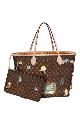 Сумка Neverfull MM с принтом Catogram | Фото №1 Сумка Neverfull MM с принтом Catogram | Фото №1