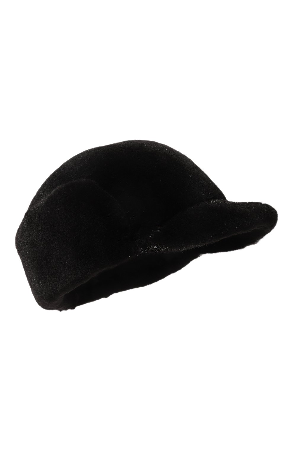 Мужская норковая кепка KUSSENKOVV черного цвета, арт. 411510002120 | Фото 1 (Статус проверки: Проверено, Проверена категория; Материал: Натуральный мех)