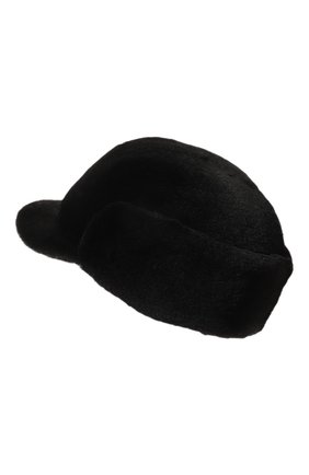 Мужская норковая кепка KUSSENKOVV черного цвета, арт. 411510002120 | Фото 2 (Материал: Натуральный мех; Статус проверки: Проверено, Проверена категория)