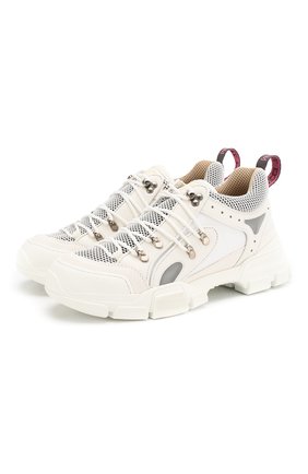 Мужские комбинированные кроссовки flashtrek GUCCI белого цвета по цене 65700 руб., арт. 543162/GGZ80 | Фото 1 Мужские комбинированные кроссовки flashtrek GUCCI белого цвета, арт. 543162/GGZ80 | Фото 1
