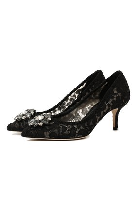 Женская текстильные туфли rainbow lace DOLCE & GABBANA черного цвета по цене 52700 руб., арт. CD0066/AL198 | Фото 1 Женская текстильные туфли rainbow lace DOLCE & GABBANA черного цвета, арт. CD0066/AL198 | Фото 1