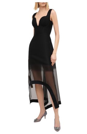 Женская текстильные туфли rainbow lace DOLCE & GABBANA темно-серого цвета по цене 57950 руб., арт. CD0066/AL198 | Фото 2 Женская текстильные туфли rainbow lace DOLCE & GABBANA темно-серого цвета, арт. CD0066/AL198 | Фото 2