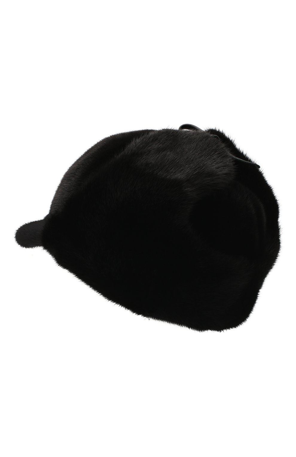 Мужская норковая кепка бруно FURLAND черного цвета, арт. 0078302110131600000 | Фото 2 (Статус проверки: Проверено, Проверена категория; Материал: Натуральный мех)