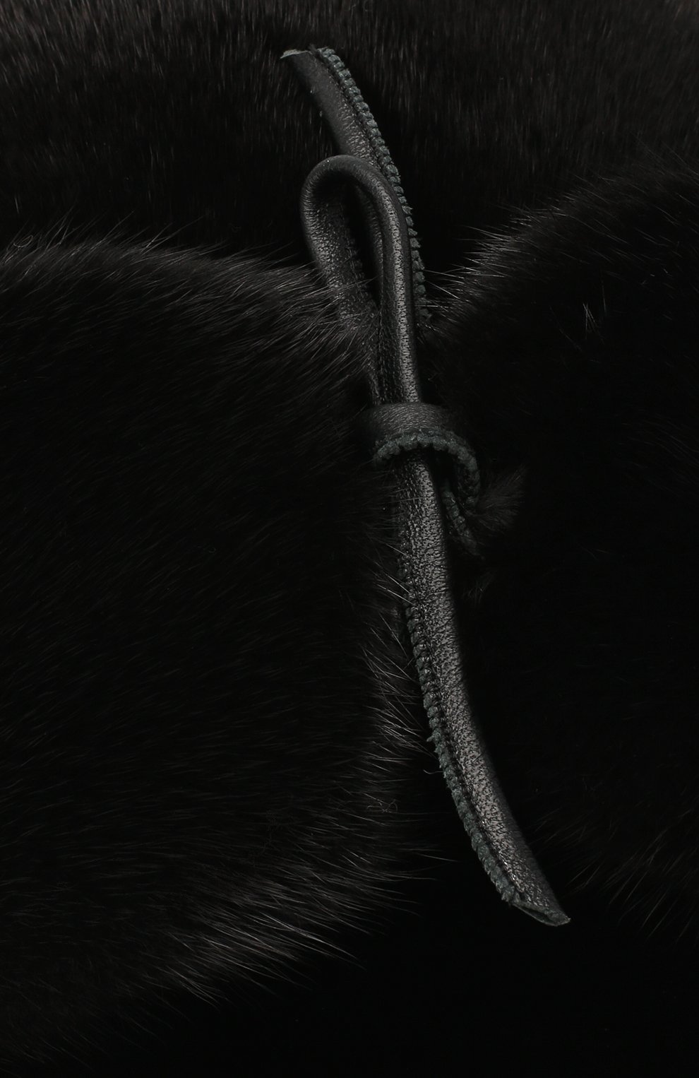 Мужская норковая кепка бруно FURLAND черного цвета, арт. 0078302110131600000 | Фото 3 (Статус проверки: Проверено, Проверена категория; Материал: Натуральный мех)