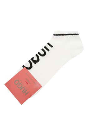 Мужские комплект из двух пар носков HUGO белого цвета, арт. 50401967 | Фото 1 (Материал внешний: Хлопок; Статус проверки: Проверено, Проверена категория; Кросс-КТ: бельё)