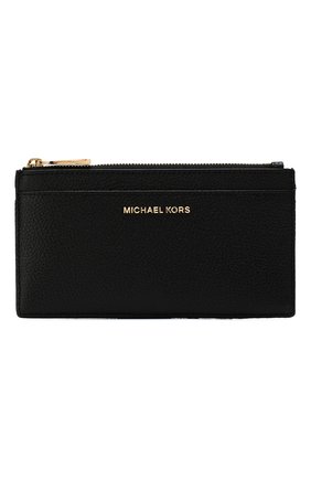 Женский кожаный футляр для кредитных карт MICHAEL MICHAEL KORS черного цвета по цене 7920 руб., арт. 32S8GF6D7L | Фото 1 Женский кожаный футляр для кредитных карт MICHAEL MICHAEL KORS черного цвета, арт. 32S8GF6D7L | Фото 1