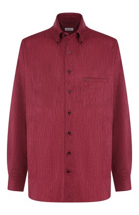 Мужская хлопковая рубашка с воротником button down ZILLI бордового цвета по цене 64200 руб., арт. MFQ-01501-17004/RE01 | Фото 1 Мужская хлопковая рубашка с воротником button down ZILLI бордового цвета, арт. MFQ-01501-17004/RE01 | Фото 1