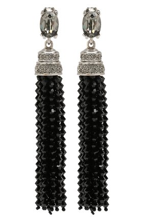 Женские серьги-клипсы OSCAR DE LA RENTA черного цвета по цене 74750 руб., арт. 0J106BLD | Фото 1 Женские серьги-клипсы OSCAR DE LA RENTA черного цвета, арт. 0J106BLD | Фото 1