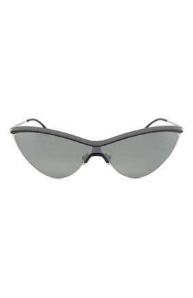 Женские серые солнцезащитные очки Maison Margiela, арт. MMECH0 002/PITCHBLACK/SHINYSILVER/SILVER купить в ЦУМ | Фото №2 Солнцезащитные очки Maison Margiela серые | Фото №2