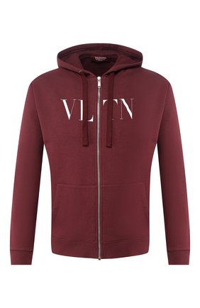 Мужская хлопковая толстовка на молнии с капюшоном VALENTINO бордового цвета по цене 66000 руб., арт. RV3MF02HHSV | Фото 1 Мужская хлопковая толстовка на молнии с капюшоном VALENTINO бордового цвета, арт. RV3MF02HHSV | Фото 1