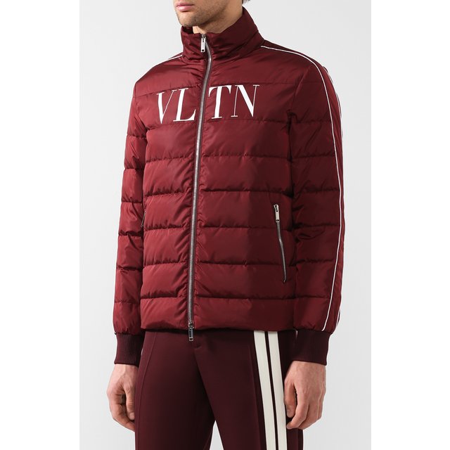 фото Пуховая куртка на молнии с капюшоном valentino