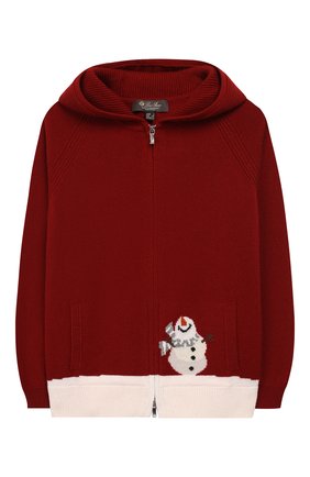Детский кашемировый кардиган LORO PIANA бордового цвета по цене 77400 руб., арт. FAI3654 | Фото 1 Детский кашемировый кардиган LORO PIANA бордового цвета, арт. FAI3654 | Фото 1