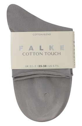Женские хлопковые носки cotton touch FALKE серого цвета по цене 1290 руб., арт. 47539_ | Фото 2 Женские хлопковые носки cotton touch FALKE серого цвета, арт. 47539_ | Фото 2