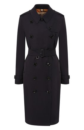 Женский хлопковый тренч kensington BURBERRY темно-синего цвета по цене 138000 руб., арт. 4073368 | Фото 1 Женский хлопковый тренч kensington BURBERRY темно-синего цвета, арт. 4073368 | Фото 1