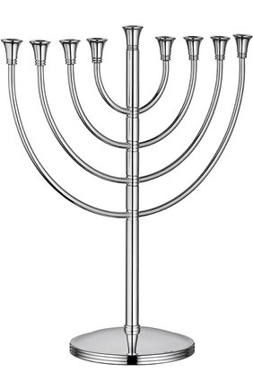 Подсвечник на 9 свечей judaique CHRISTOFLE серебряного цвета, арт. 03554320 | Фото 1 (Статус проверки: Проверена категория; Ограничения доставки: fragile-2)