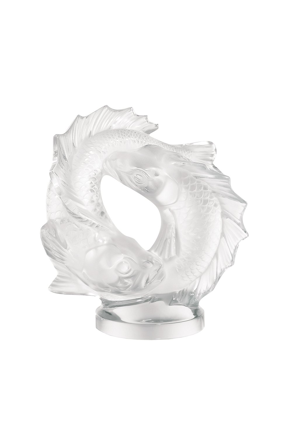 Мужского скульптура double fish LALIQUE прозрачного цвета, арт. 1162200 | Фото 1
