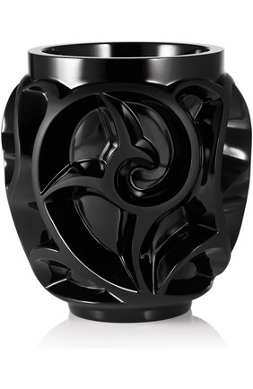 Ваза tourbillons LALIQUE черного цвета, арт. 10055400 | Фото 1 (Статус проверки: Проверена категория; Ограничения доставки: fragile-2)