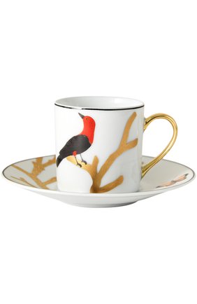 Кофейная чашка aux oiseaux BERNARDAUD разноцветного цвета, арт. 2488/79 | Фото 1 (Интерьер_коллекция: Aux Oiseaux; Статус проверки: Проверена категория; Ограничения доставки: fragile-2)