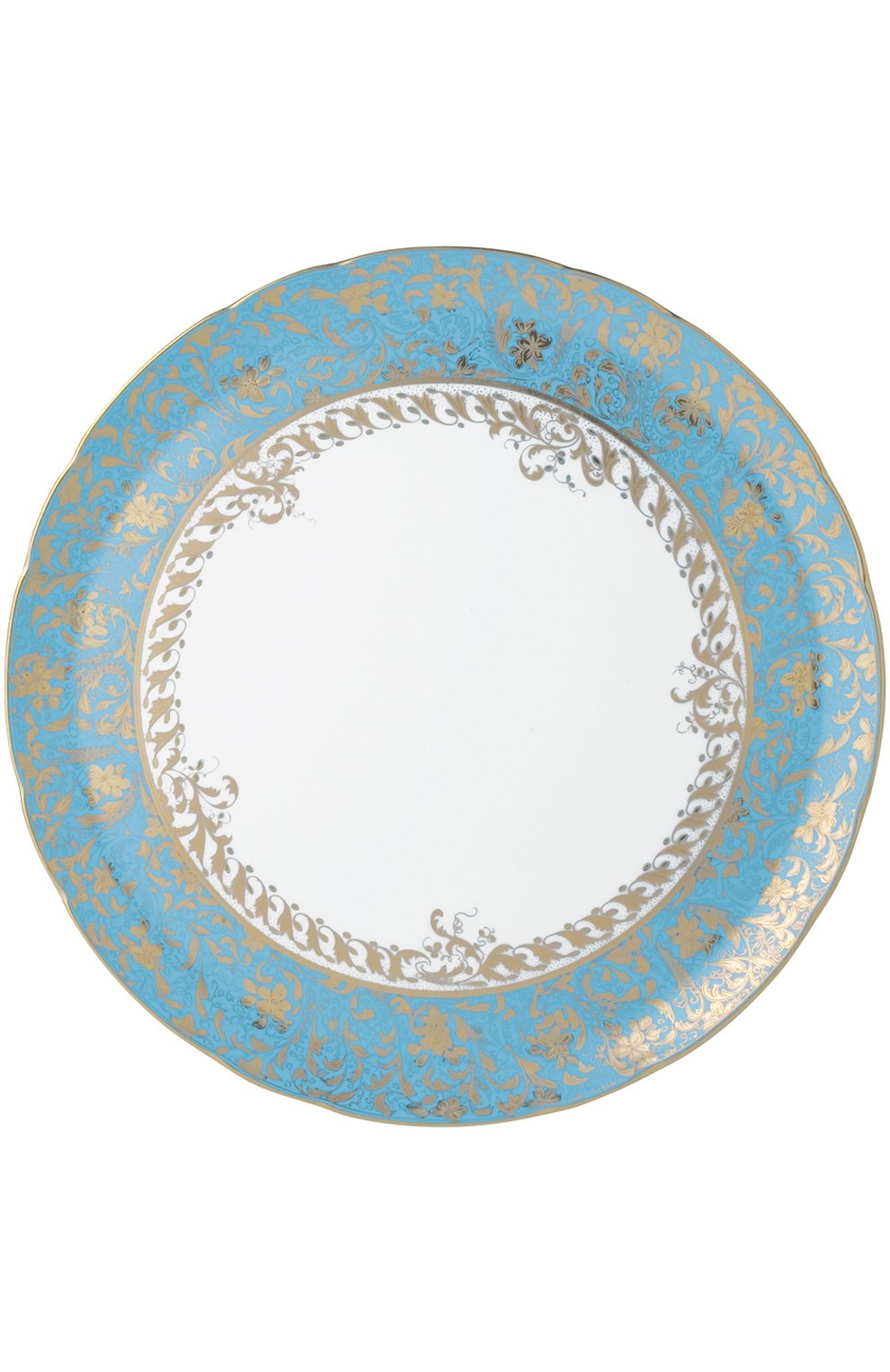Блюдо для торта eden turquoise BERNARDAUD голубого цвета, арт. 0144/121 | Фото 1 (Интерьер_коллекция: Eden Turquoise; Статус проверки: Проверена категория; Ограничения доставки: fragile-2)