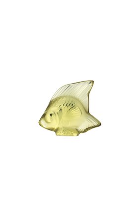 Скульптура fish LALIQUE зеленого цвета, арт. 3002400 | Фото 1 (Статус проверки: Проверена категория; Интерьер_коллекция: Fish; Ограничения доставки: fragile-2)