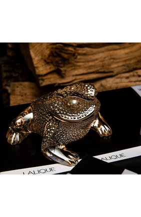 Скульптура gregoire toad LALIQUE золотого цвета, арт. 10139400 | Фото 2 (Статус проверки: Проверена категория; Ограничения доставки: fragile-2)