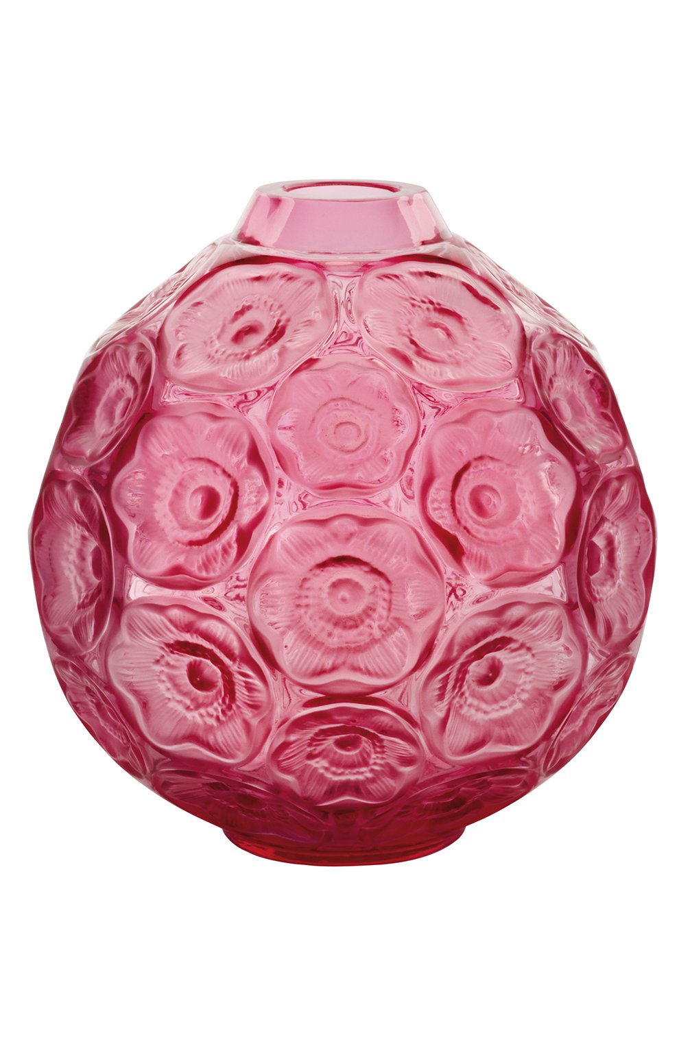 Мужского ваза anemones LALIQUE красного цвета, арт. 10519100 | Фото 1
