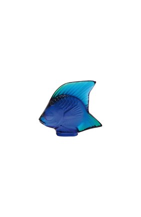 Фигурка fish LALIQUE синего цвета, арт. 10363800 | Фото 1 (Статус проверки: Проверена категория; Интерьер_коллекция: Fish; Ограничения доставки: fragile-2)