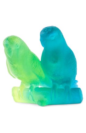 Скульптура budgerigars couple DAUM разноцветного цвета, арт. 02681 | Фото 2 (Статус проверки: Проверена категория; Ограничения доставки: fragile-2)