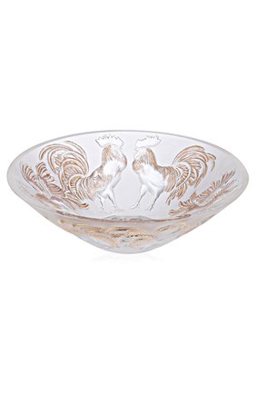 Мужского ваза для фруктов rooster LALIQUE золотого цвета по цене 143500 руб., арт. 10548500 | Фото 1 Мужского ваза для фруктов rooster LALIQUE золотого цвета, арт. 10548500 | Фото 1