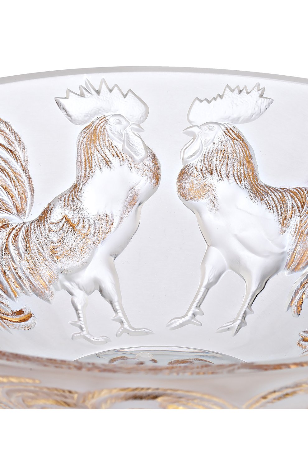 Мужского ваза для фруктов rooster LALIQUE золотого цвета по цене 143500 руб., арт. 10548500 | Фото 2 Мужского ваза для фруктов rooster LALIQUE золотого цвета, арт. 10548500 | Фото 2