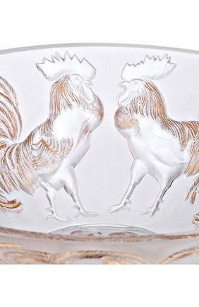 Мужского ваза для фруктов rooster LALIQUE золотого цвета по цене 143500 руб., арт. 10548500 | Фото 2 Мужского ваза для фруктов rooster LALIQUE золотого цвета, арт. 10548500 | Фото 2