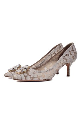 Женская текстильные туфли rainbow lace DOLCE & GABBANA белого цвета по цене 52700 руб., арт. CD0066/AL198 | Фото 1 Женская текстильные туфли rainbow lace DOLCE & GABBANA белого цвета, арт. CD0066/AL198 | Фото 1