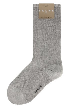 Женские кашемировые носки №1 FALKE серого цвета по цене 8260 руб., арт. 46592_ | Фото 1 Женские кашемировые носки №1 FALKE серого цвета, арт. 46592_ | Фото 1