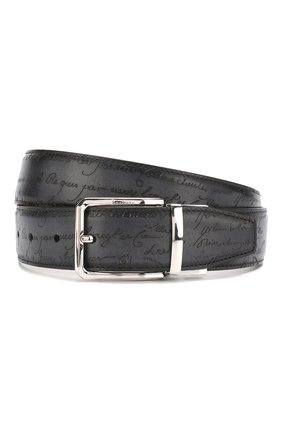 Мужской кожаный ремень BERLUTI темно-синего цвета по цене 65350 руб., арт. C0028-005 | Фото 1 Мужской кожаный ремень BERLUTI темно-синего цвета, арт. C0028-005 | Фото 1
