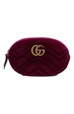 Поясная сумка GG Marmont из бархата | Фото №1 Поясная сумка GG Marmont из бархата | Фото №1
