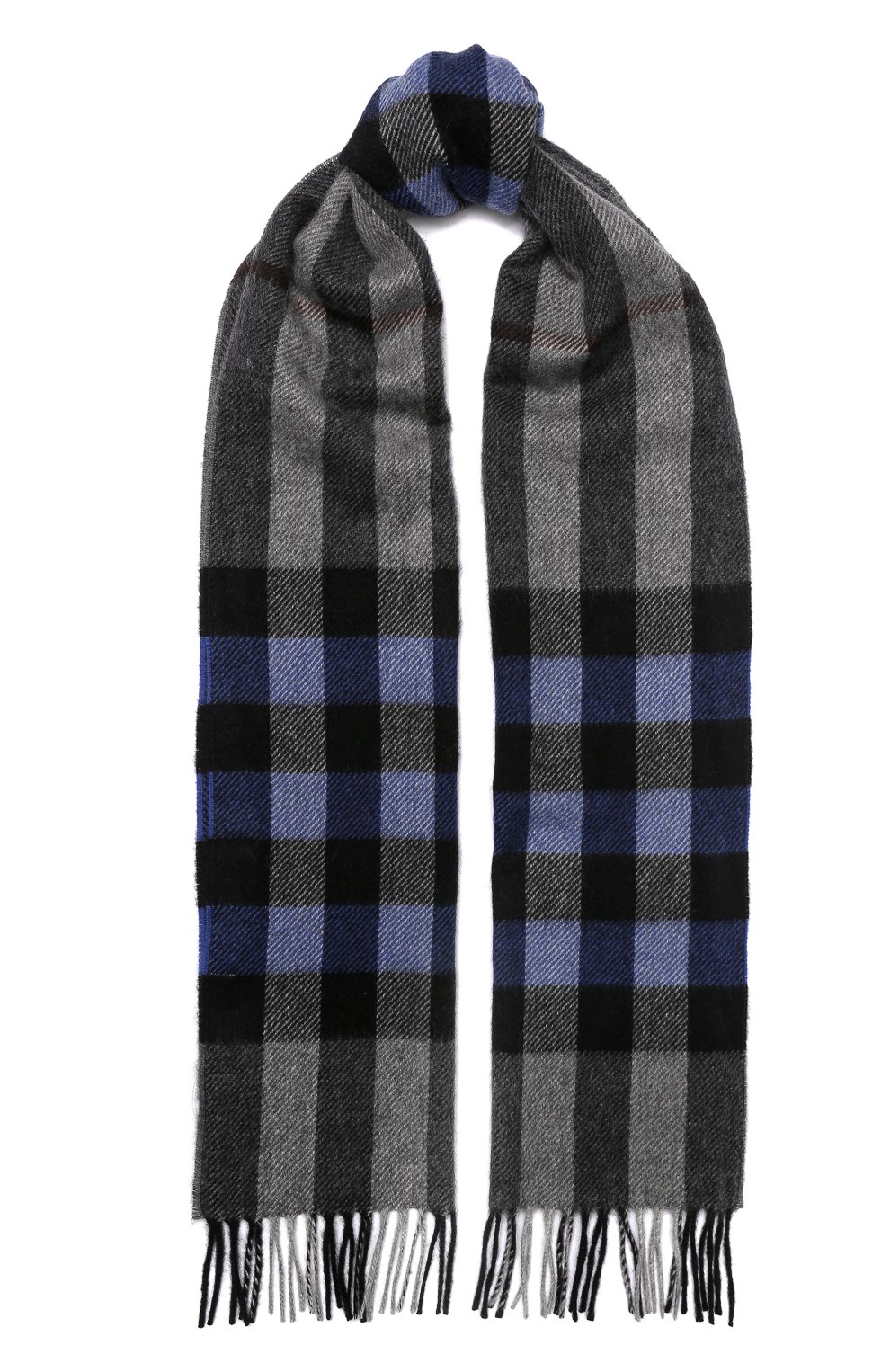 Мужской кашемировый шарф ANDREA CAMPAGNA голубого цвета, арт. 632324/SCARF | Фото 1