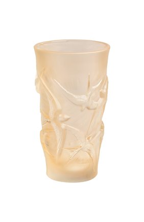 Мужского ваза hirondelles LALIQUE золотого цвета по цене 59600 руб., арт. 10644700 | Фото 1 Мужского ваза hirondelles LALIQUE золотого цвета, арт. 10644700 | Фото 1