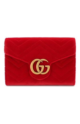Сумка GG Marmont из бархата | Фото №1 Сумка GG Marmont из бархата | Фото №1