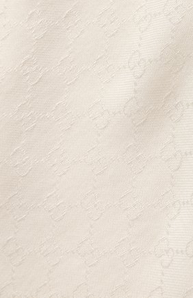 Женский платок из смеси шелка и шерсти GUCCI кремвого цвета по цене 33900 руб., арт. 406236/3G632 | Фото 2 Женский платок из смеси шелка и шерсти GUCCI кремвого цвета, арт. 406236/3G632 | Фото 2