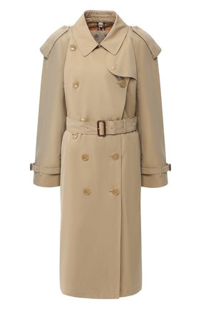 Женский хлопковый тренч westminster BURBERRY бежевого цвета по цене 148000 руб., арт. 4073380 | Фото 1 Женский хлопковый тренч westminster BURBERRY бежевого цвета, арт. 4073380 | Фото 1